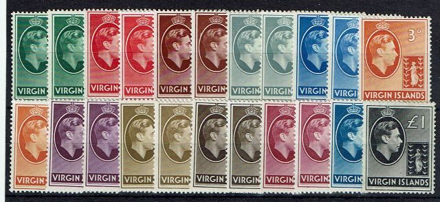 Image of Virgin Islands/British Virgin Islands SG 110/21 LMM British Commonwealth Stamp